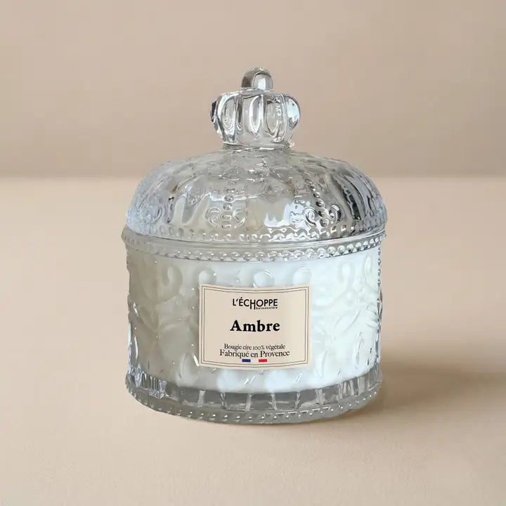 Bougie parfumée artisanale dans sa bonbonnière